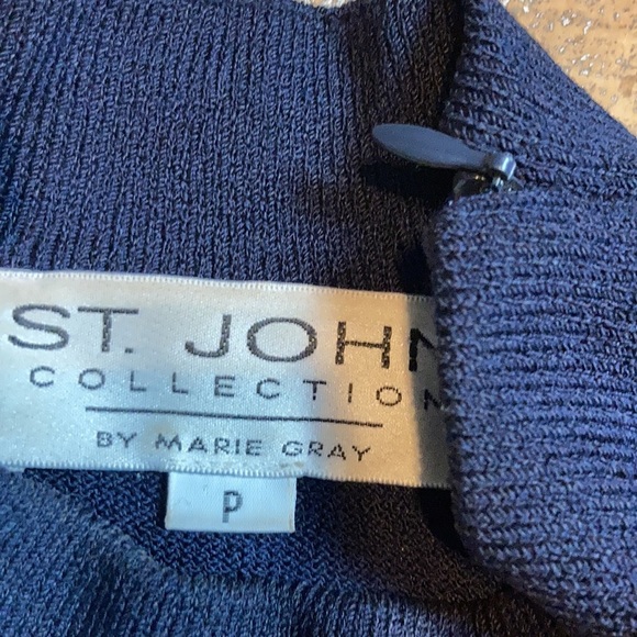 St. John vintage colorful sweater w/sequin accents - Picture 3 of 4